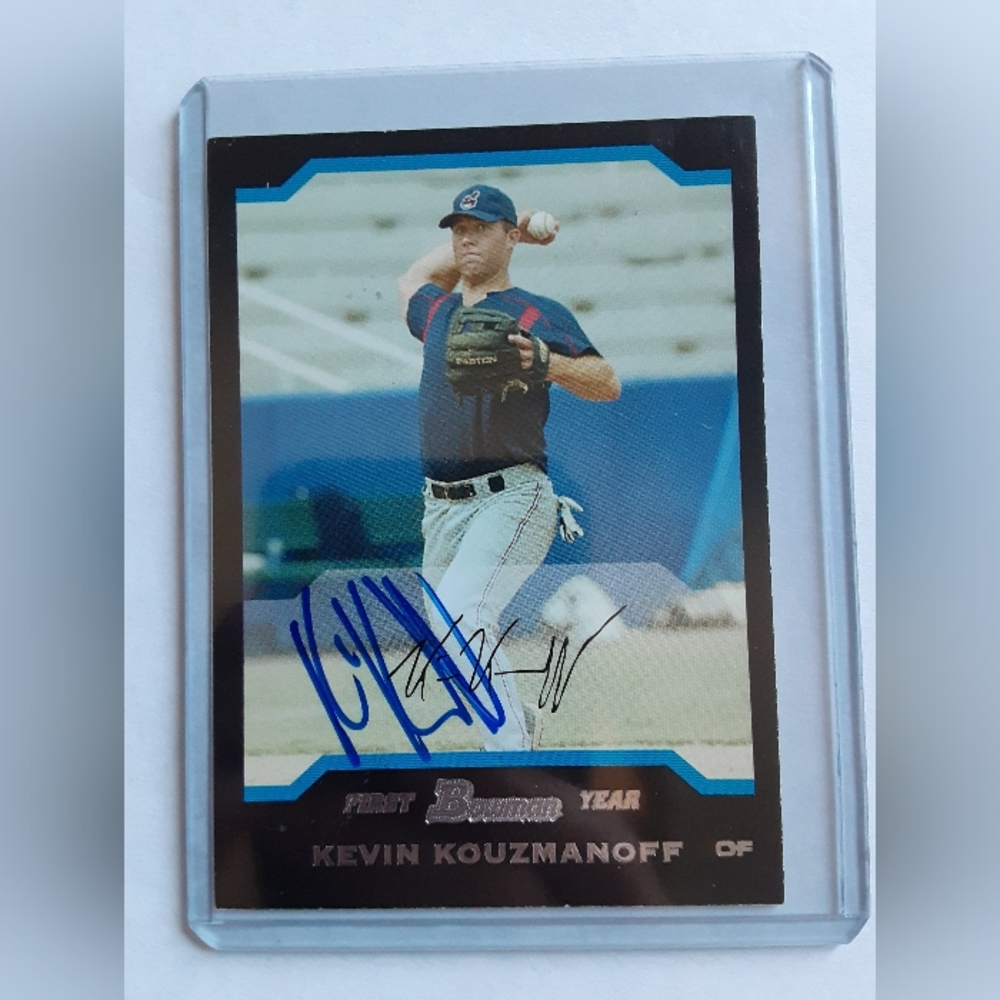 Indians Padres autograph Kevin Kouzmanoff baseball card